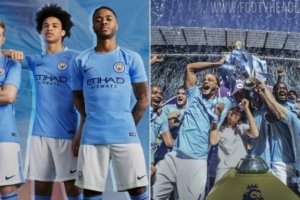 FootyHeadlines：，曼城新赛季球衣将致敬2017-18的百分赛季